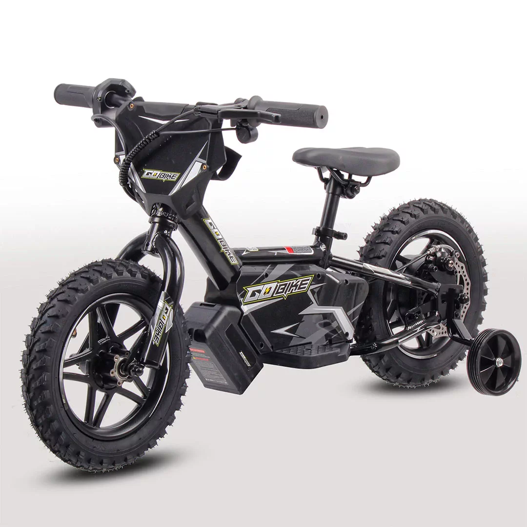GoBike 12 Inch Ebike for Kids With Traning wheels – Perfect First Ride for Ages 2–5